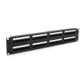 Патч-панель 48 портов UTP DUAL кат 5E 19 "2U НЕ экранированная черная Q20 Патч-панель 48 портов UTP DUAL кат 5E 19 "2U НЕ экранированная черная Q20