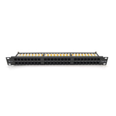 Патч-панель Ritar 48 портов UTP DUAL кат 5E 19 "1U НЕ экранированная черная Q10
