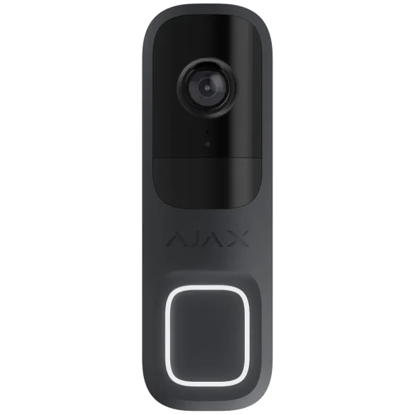 Відеодзвінок з камерою 4 MP для домофону Ajax Doorbell graphite RAL 7024 з двостороннім зв’язком та виявленням руху Відеодзвінок з камерою 4 MP для домофону Ajax Doorbell graphite RAL 7024 з двостороннім зв’язком та виявленням руху