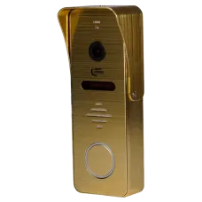 Панель виклику Light Vision RIO FHD GOLD для домофону з роздільною здатністю 2 Мп, IR підсвічуванням, кути огляду 110°, класом захисту IP66 та робочою температурою -40°C до +60°C