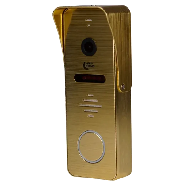 Вызывная панель Light Vision RIO FHD GOLD 2 Мп с ИК подсветкой, углом обзора 110°, класс защиты IP66 для домофона Вызывная панель Light Vision RIO FHD GOLD 2 Мп с ИК подсветкой, углом обзора 110°, класс защиты IP66 для домофона