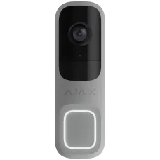 Відеодзвінок з камерою 4 МП Ajax Doorbell Grey RAL 7004 для домофону з двостороннім зв’язком та виявленням руху