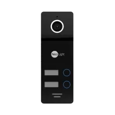 Виклична панель NeoLight MEGA/2 FHD Black для домофону з підтримкою 2 абонентів, CMOS камера 800 ТВЛ, кут огляду 110°, ІЧ підсвічування, настінне кріплення, IP66