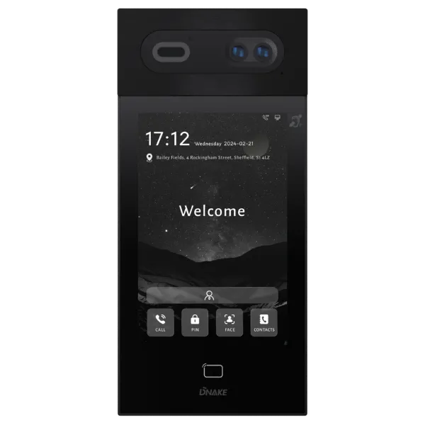 Виклична панель Dnake S617 для домофону Android 8" IPS з подвійними HD-камерами 2 МП, широким кутом огляду 120°, IP65, накладний монтаж, багатокористувацька Виклична панель Dnake S617 для домофону Android 8" IPS з подвійними HD-камерами 2 МП, широким кутом огляду 120°, IP65, накладний монтаж, багатокористувацька
