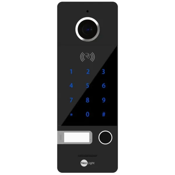 Вызывная панель Neolight OPTIMA ID Key FHD Black для домофона с разрешением 1080p, ИК подсветкой, сенсорной кодовой клавиатурой и углом обзора 110° Вызывная панель Neolight OPTIMA ID Key FHD Black для домофона с разрешением 1080p, ИК подсветкой, сенсорной кодовой клавиатурой и углом обзора 110°