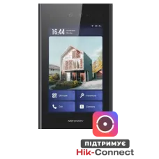 Панель виклику 8-дюймова IP Android DS-KD9403-E6 для домофону з анодованої алюмінієвої рамки, вигнутим IPS-екраном та рівнем захисту IP65