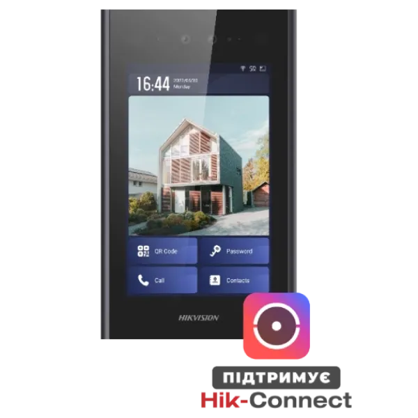 Панель виклику 8-дюймова IP Android DS-KD9403-E6 для домофону з анодованої алюмінієвої рамки, вигнутим IPS-екраном та рівнем захисту IP65 Панель виклику 8-дюймова IP Android DS-KD9403-E6 для домофону з анодованої алюмінієвої рамки, вигнутим IPS-екраном та рівнем захисту IP65