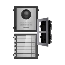 Модуль розширення Hikvision DS-KD8003-IME1NS з відеопанеллю та аксесуарами для домофону з 2МП камерою «Риб'яче око», мікрофоном і динаміком