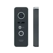 Виклична панель NeoLight PRIME FHD Black для домофону з CMOS камерою 1080p, Smart IR, IP66, кут огляду 110°, живлення 12В, сатинований метал