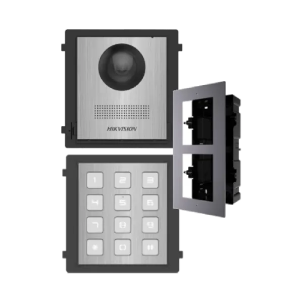 Модуль розширення Hikvision DS-KD8003-IME1NS для системи домофону з 2МП камерою "риб'яче око" та голосовим зв'язком для зовнішнього використання
