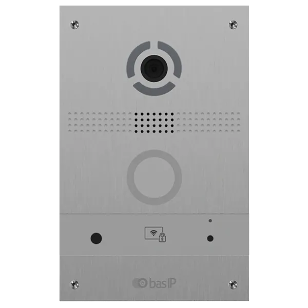 IP панель виклику з розпізнаванням облич і зчитувачем UKEY Bas-IP AV-08FB silver IP панель виклику з розпізнаванням облич і зчитувачем UKEY Bas-IP AV-08FB silver