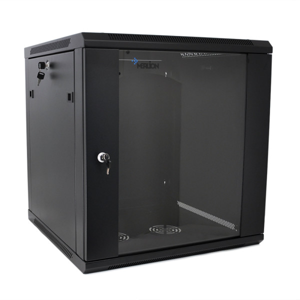 Шафа Merlion 27U, 600*450*1303mm (Ш*Г*В)мм загартоване скло, чорна, сталь 1,2мм із замком (в розібраному вигляді!!!) Шафа Merlion 27U, 600*450*1303mm (Ш*Г*В)мм загартоване скло, чорна, сталь 1,2мм із замком (в розібраному вигляді!!!)