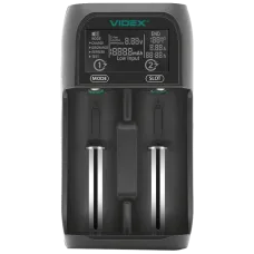 Зарядний пристрій Videx VCH-UT201 для акумуляторів Li-ion та Ni-MH з USB Type-C входом і USB виходом для універсального живлення