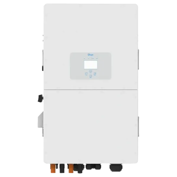 Інвертор трифазний Deye SUN-50K-SG01HP3-EU-BM4 для сонячних електростанцій з чистою синусоїдою та потужністю 50000 Вт, діапазон напруги батареї 160-800 В Інвертор трифазний Deye SUN-50K-SG01HP3-EU-BM4 для сонячних електростанцій з чистою синусоїдою та потужністю 50000 Вт, діапазон напруги батареї 160-800 В