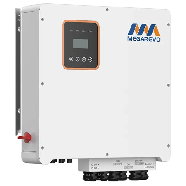 Інвертор трифазний Megarevo R12KH3-P для сонячних систем 12000Вт, чиста синусоїда, 150-550В, MPPT, IP65, RS485, CAN, WiFi