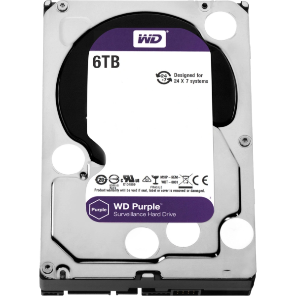 Жесткий диск 3.5" WD63PURU-78, 6 ТБ, SATA 3, 5400 об/мин, кэш 256 МБ Жесткий диск 3.5" WD63PURU-78, 6 ТБ, SATA 3, 5400 об/мин, кэш 256 МБ