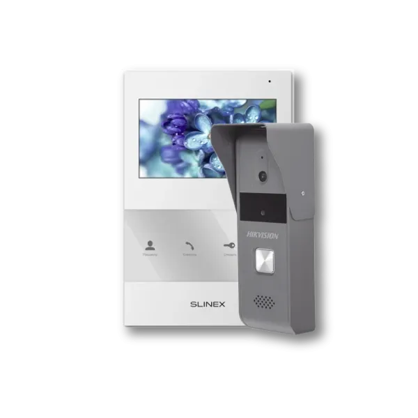 Комплект Slinex SQ-04 white + Hikvision DS-KB2421-IM Комплект Slinex SQ-04 white + Hikvision DS-KB2421-IM