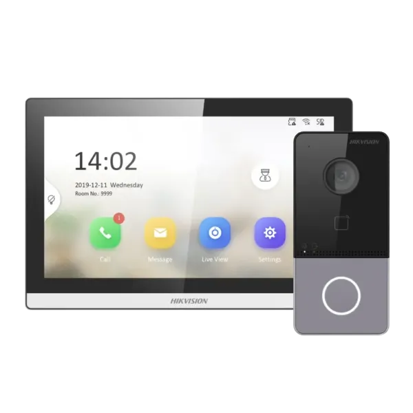 Відеодомофон комплект Hikvision WI-FI DS-KV6113-WPE1(C) + DS-KH6350-WТE1 "Стандарт" для контролю доступу з Wi-Fi та підтримкою тривожних входів Відеодомофон комплект Hikvision WI-FI DS-KV6113-WPE1(C) + DS-KH6350-WТE1 "Стандарт" для контролю доступу з Wi-Fi та підтримкою тривожних входів
