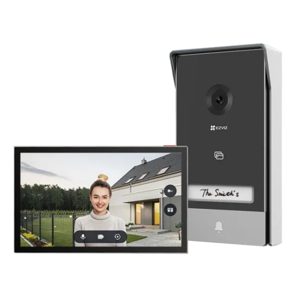 Відеодомофон Ezviz CS-HP7 2K Wi-Fi Smart RFID для безпеки з 7" сенсорним дисплеєм, 3МП камерою та підтримкою RFID розблокування Відеодомофон Ezviz CS-HP7 2K Wi-Fi Smart RFID для безпеки з 7" сенсорним дисплеєм, 3МП камерою та підтримкою RFID розблокування