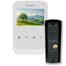 Комплект відеодомофон + панель виклику Slinex SK-04 + ML-16HR black