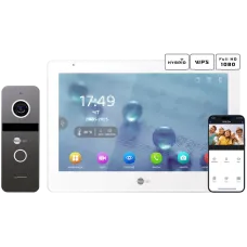 Комплект відеодомофону Neolight MEZZO Hybrid + SOLO FHD Graphite