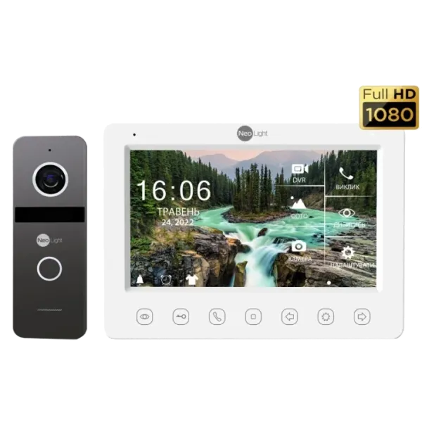Комплект відеодомофона Neolight NeoKit FHD PRO Graphite (KAPPA + HD + SOLO FHD) Комплект відеодомофона Neolight NeoKit FHD PRO Graphite (KAPPA + HD + SOLO FHD)