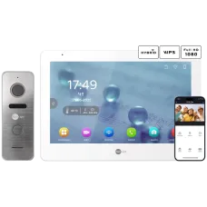 Комплект відеодомофону Neolight MEZZO Hybrid + PRIME FHD Silver з кутком