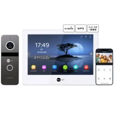 Комплект відеодомофону Neolight ALPHA Hybrid + SOLO FHD Graphite