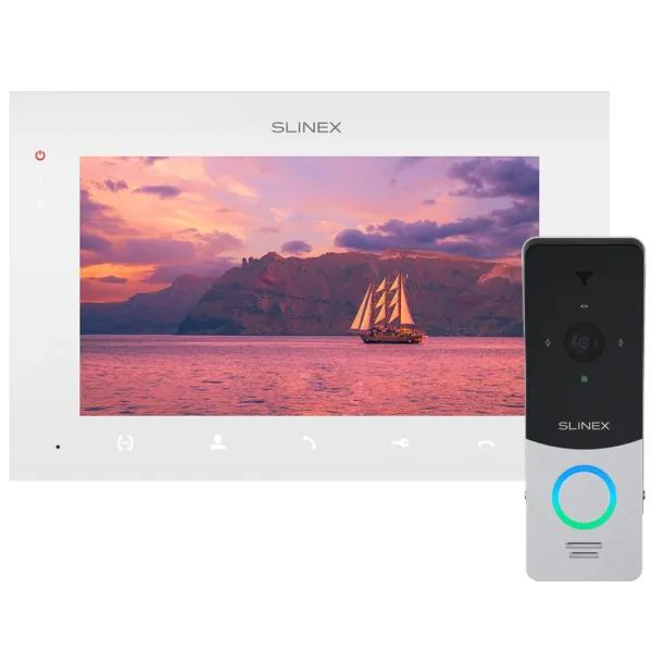Комплект відеодомофону Slinex ML-20HD(Black) + SQ-07MTHD(White) для відеоспостереження з підтримкою HD якості та сенсорним управлінням Комплект відеодомофону Slinex ML-20HD(Black) + SQ-07MTHD(White) для відеоспостереження з підтримкою HD якості та сенсорним управлінням