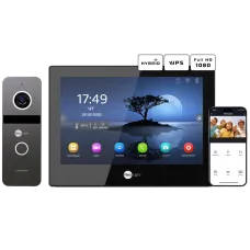 Комплект відеодомофону Neolight ALPHA Hybrid Black + SOLO FHD Graphite