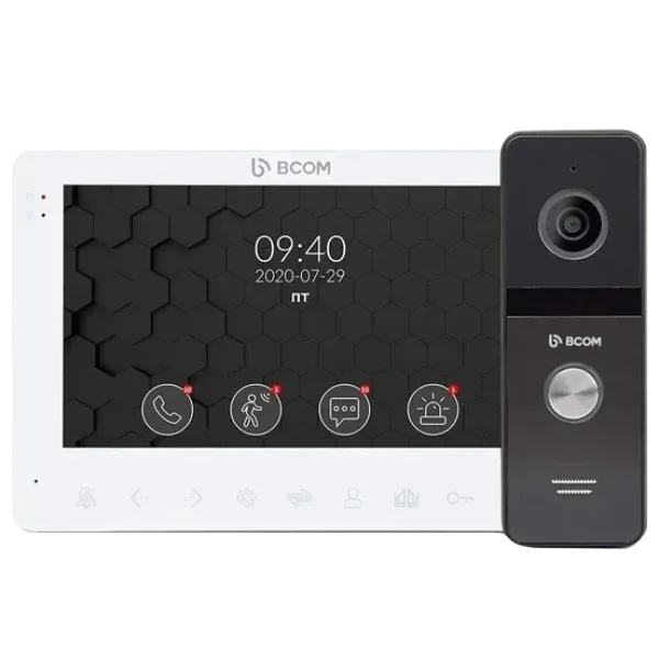 Комплект відеодомофона BCOM BD-780FHD White Kit Комплект відеодомофона BCOM BD-780FHD White Kit