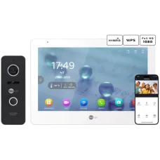 Комплект відеодомофону Neolight MEZZO Hybrid + PRIME FHD Black з кутком