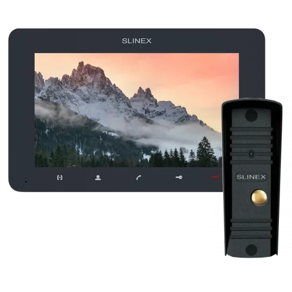 Комплект Slinex SM-07MHD графіт + панель ML-16HD чорний Комплект Slinex SM-07MHD графіт + панель ML-16HD чорний