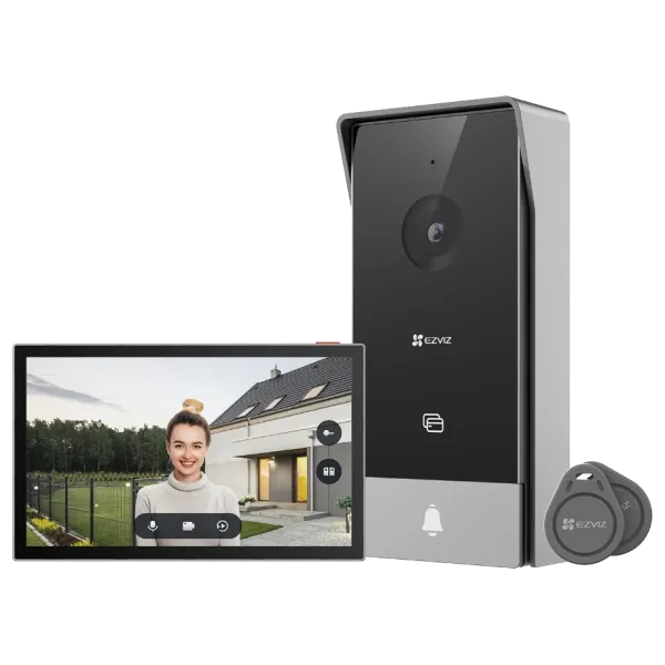Відеодомофон Ezviz CS-HP5 (2MP) з 7" сенсорним дисплеєм, camera 2МП, RFID розблокуванням для сучасних систем безпеки та контролю доступу Відеодомофон Ezviz CS-HP5 (2MP) з 7" сенсорним дисплеєм, camera 2МП, RFID розблокуванням для сучасних систем безпеки та контролю доступу