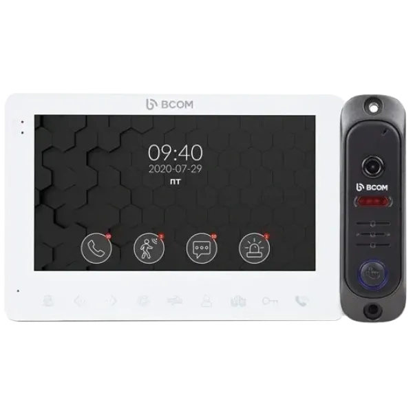 Комплект відеодомофона BCOM BD-780M White Kit Комплект відеодомофона BCOM BD-780M White Kit