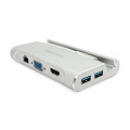 Хаб-конвертор VEGGIEG TC07-S Type-C (тато) на Type-C (мама) + USB3.0 * 3 (мама) + HDMI (мама) + RJ45, 10см, Silver, Box Хаб-конвертор VEGGIEG TC07-S Type-C (тато) на Type-C (мама) + USB3.0 * 3 (мама) + HDMI (мама) + RJ45, 10см, Silver, Box