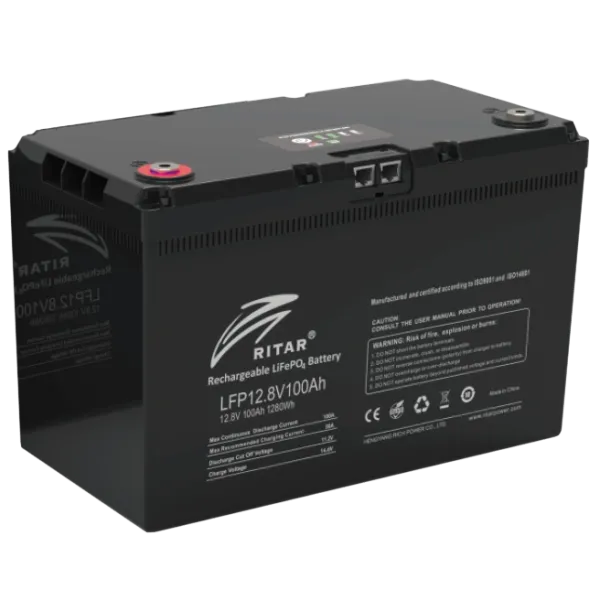 Акумуляторна батарея з bluetooth Ritar LFP12.8V100AHG24 Акумуляторна батарея з bluetooth Ritar LFP12.8V100AHG24