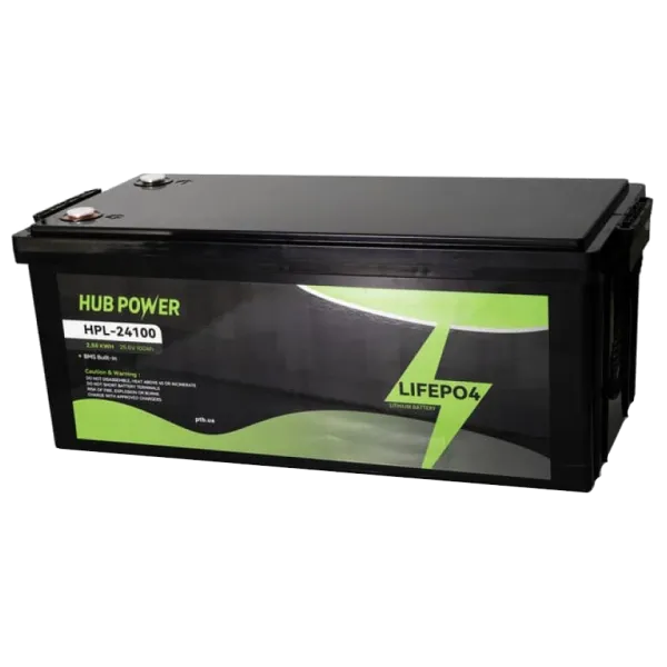 Аккумуляторная батарея Hub Power HPL-24100 LiFePO4 24В 100А·ч для систем видеонаблюдения и охранной сигнализации Аккумуляторная батарея Hub Power HPL-24100 LiFePO4 24В 100А·ч для систем видеонаблюдения и охранной сигнализации