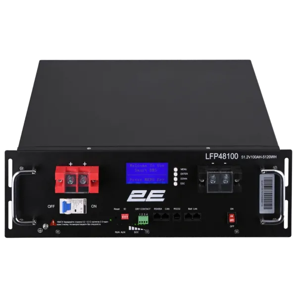 Літієва акумуляторна батарея 2E LFP48 100А•год 19" LCD 16S