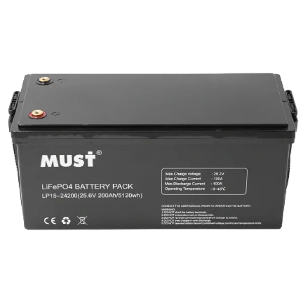 Літієва акумуляторна батарея Must LP15-24200 25.6В 200А•г