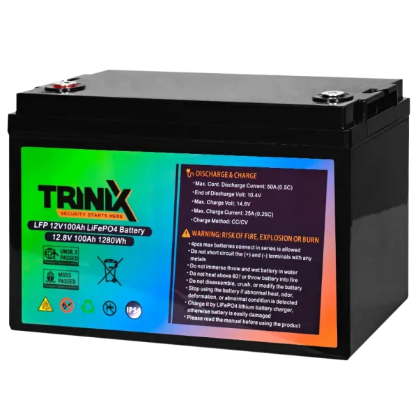 Акумуляторна батарея TRINIX LiFePo4 100 Ah 12V Акумуляторна батарея TRINIX LiFePo4 100 Ah 12V