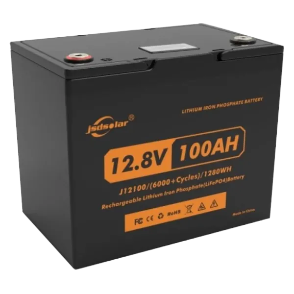 Літієва акумуляторна батарея JSDS LiFePO4 12100LED 12.8В 100А•г Літієва акумуляторна батарея JSDS LiFePO4 12100LED 12.8В 100А•г