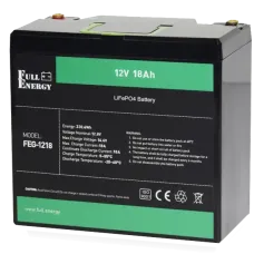 Литиевый аккумулятор Full Energy FEG-1218 12В 18А·ч для видеонаблюдения и охранных систем с защитой от перезаряда и короткого замыкания