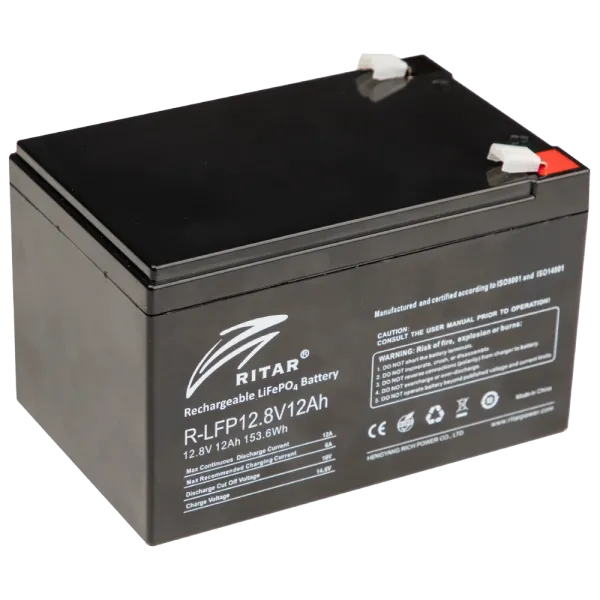 Акумуляторна батарея LiFePo4 R-LFP12.8V12AH 12Ач 12,8В для охоронної системи із захистом від перегріву та короткого замикання Акумуляторна батарея LiFePo4 R-LFP12.8V12AH 12Ач 12,8В для охоронної системи із захистом від перегріву та короткого замикання