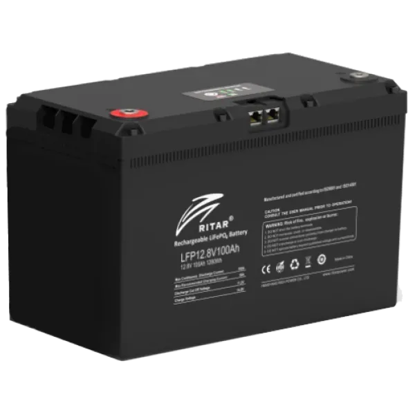 Акумуляторна батарея Ritar LFP12.8V100AH G3 з системою підігріву та bluetooth Акумуляторна батарея Ritar LFP12.8V100AH G3 з системою підігріву та bluetooth