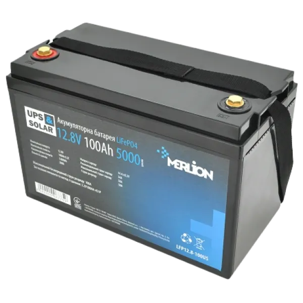Акумуляторна батарея Merlion LiFePO4 12.8V 100AH Акумуляторна батарея Merlion LiFePO4 12.8V 100AH
