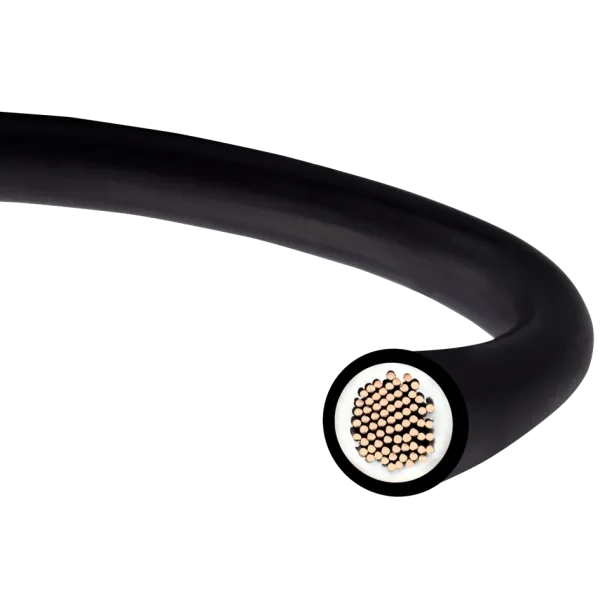 Кабель для солнечных панелей H1Z2Z2-K 1x 6 черный (NKK) бухта 100 м Кабель для солнечных панелей H1Z2Z2-K 1x 6 черный (NKK) бухта 100 м