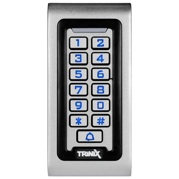Контролер Trinix TRK-700I для систем доступу, 1 реле, зчитувач карт EM-Marine до 2000 кодів, антивандальний корпус IP54, внутрішнє встановлення Контролер Trinix TRK-700I для систем доступу, 1 реле, зчитувач карт EM-Marine до 2000 кодів, антивандальний корпус IP54, внутрішнє встановлення