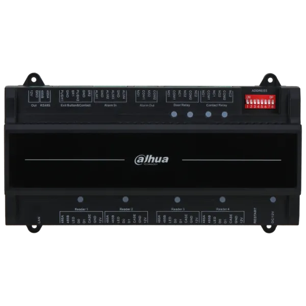 Контролер для двох дверей DHI-ASC2202B-D двосторонній для системи доступу з підтримкою 100000 користувачів, 3000 відбитків, сигналізацією та PoE Контролер для двох дверей DHI-ASC2202B-D двосторонній для системи доступу з підтримкою 100000 користувачів, 3000 відбитків, сигналізацією та PoE