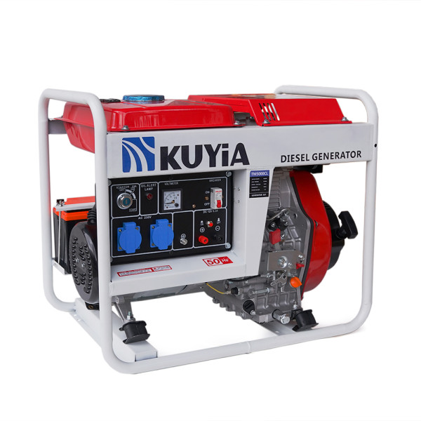 Генератор дизельный Kuyia TM5000CL, однофазный, 110-240V, 50Hz, 4,5-5кВт, объем 12,5л Генератор дизельный Kuyia TM5000CL, однофазный, 110-240V, 50Hz, 4,5-5кВт, объем 12,5л